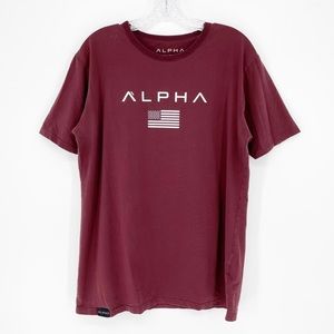 Alpha Athleti-Fit Short Sleeve Red Shirt Size XL